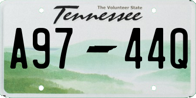 TN license plate A9744Q