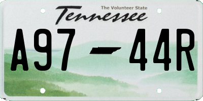 TN license plate A9744R