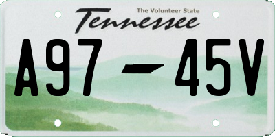 TN license plate A9745V