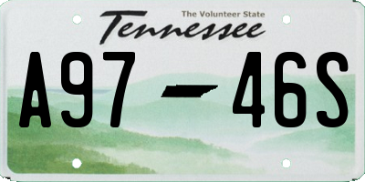 TN license plate A9746S