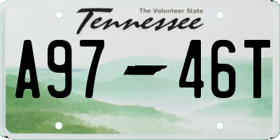 TN license plate A9746T
