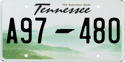 TN license plate A9748O