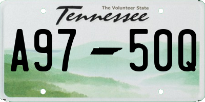TN license plate A9750Q