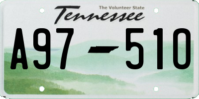 TN license plate A9751O