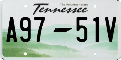 TN license plate A9751V