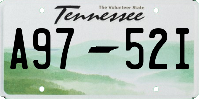 TN license plate A9752I