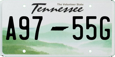 TN license plate A9755G
