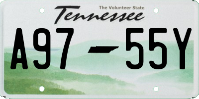 TN license plate A9755Y
