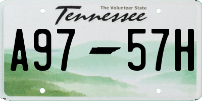 TN license plate A9757H
