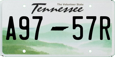 TN license plate A9757R
