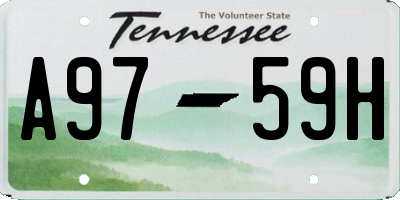 TN license plate A9759H