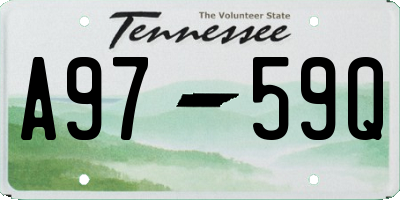 TN license plate A9759Q