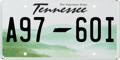 TN license plate A9760I