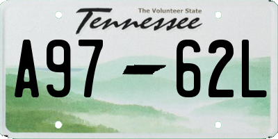 TN license plate A9762L