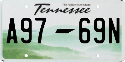 TN license plate A9769N