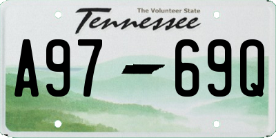 TN license plate A9769Q