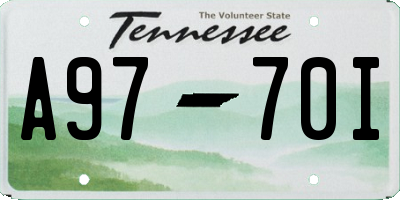 TN license plate A9770I