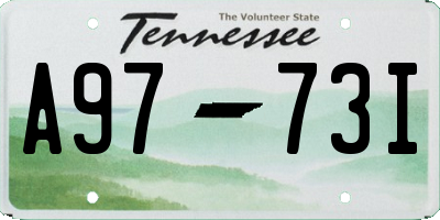 TN license plate A9773I