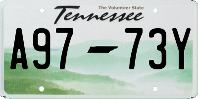 TN license plate A9773Y