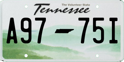 TN license plate A9775I