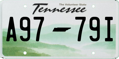 TN license plate A9779I