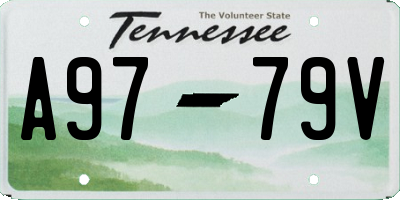TN license plate A9779V