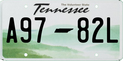 TN license plate A9782L