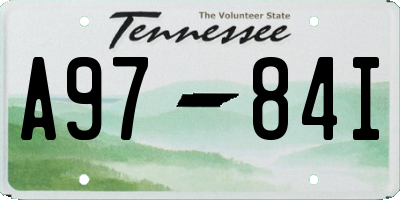 TN license plate A9784I