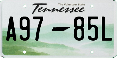TN license plate A9785L