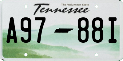 TN license plate A9788I