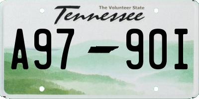 TN license plate A9790I