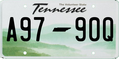 TN license plate A9790Q