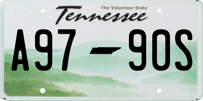 TN license plate A9790S