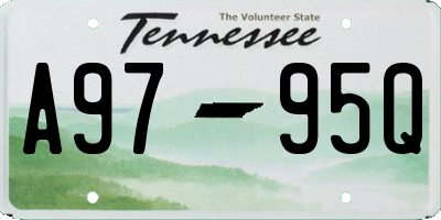 TN license plate A9795Q