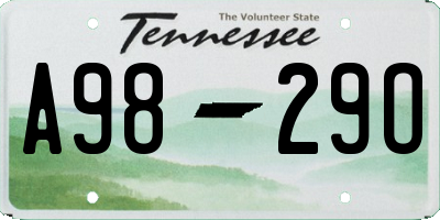 TN license plate A9829O