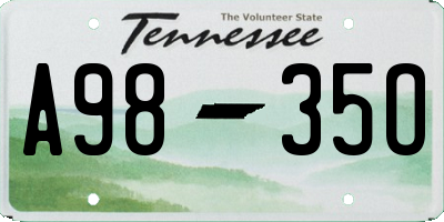 TN license plate A9835O
