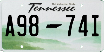 TN license plate A9874I
