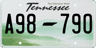 TN license plate A9879O