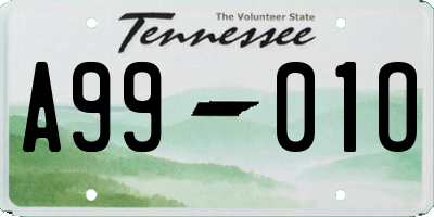 TN license plate A9901O