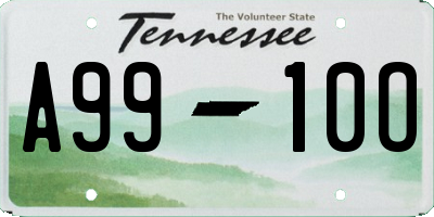 TN license plate A9910O