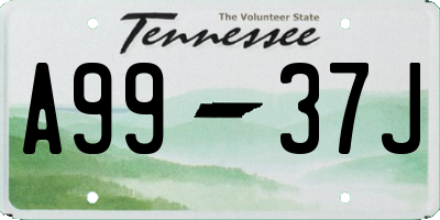 TN license plate A9937J