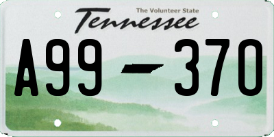 TN license plate A9937O