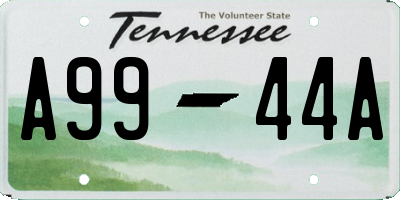 TN license plate A9944A