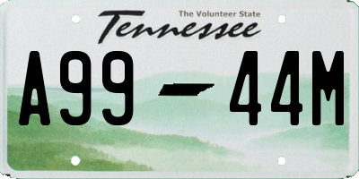 TN license plate A9944M