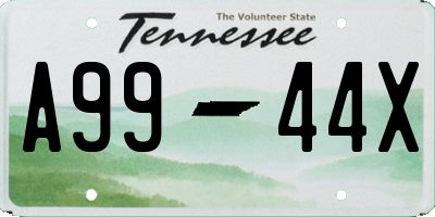 TN license plate A9944X
