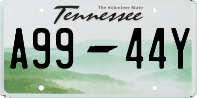 TN license plate A9944Y