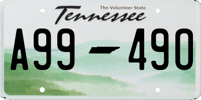 TN license plate A9949O