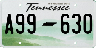 TN license plate A9963O
