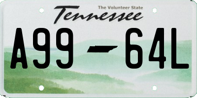 TN license plate A9964L