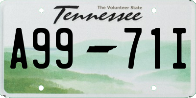 TN license plate A9971I